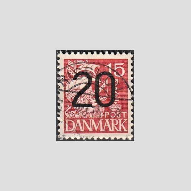 FRIMRKER DANMARK | 1940 - AFA 264 - 20/15 re rd Provisorier - Lux Stemplet "RISSKOV"