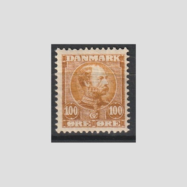 FRIMRKER DANMARK | 1904-05 - AFA 51 - Chr. IX 100 re gulbrun - Postfrisk