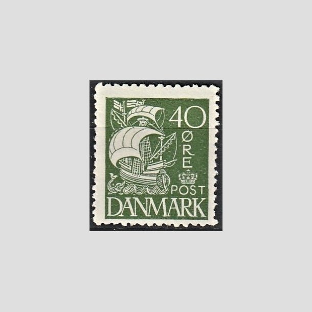 FRIMRKER DANMARK | 1927 - AFA 174 - Karavel 40 re grn - Postfrisk