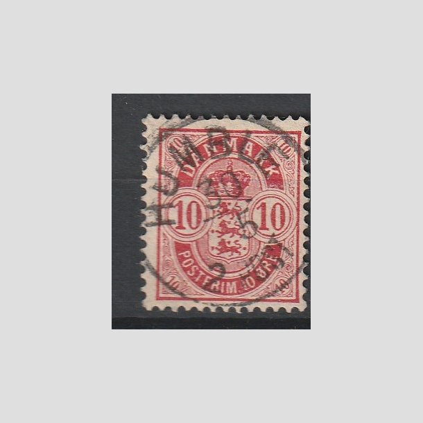 FRIMRKER DANMARK | 1895 - AFA 35C - 10 re rd - Pragt Stemplet "HUMBLE"