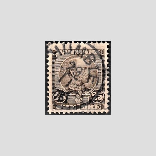 FRIMRKER DANMARK | 1904-05 - AFA 49 - Chr. IX 25 re grbrun - Lux Stemplet "HUMBLE"