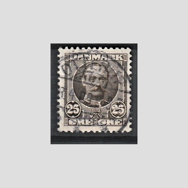 FRIMRKER DANMARK | 1907 - AFA 57 - Frederik VIII 25 re sepiabrun - Lux Stemplet Otterup