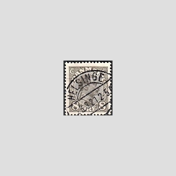 FRIMRKER DANMARK | 1918-20 - AFA 099 - Chr. X 8 re gr - Lux Stemplet "HELSINGE"