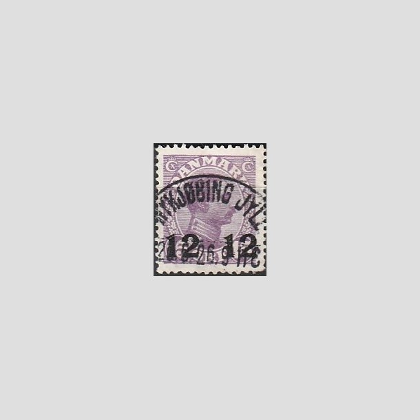 FRIMRKER DANMARK | 1926 - AFA 159 - 12 12/15 re violet Chr. X provisorier - Lux Stemplet "NYKJBING JYLL"