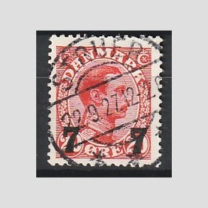 FRIMRKER DANMARK | 1927 - AFA 175 - 7 7/20 re rd provisorier (1K) - Lux Stemplet 