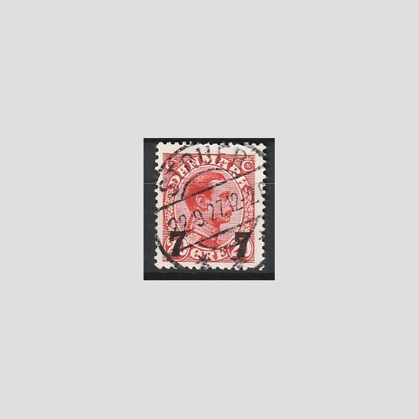 FRIMRKER DANMARK | 1927 - AFA 175 - 7 7/20 re rd provisorier (1K) - Lux Stemplet "STRUER"