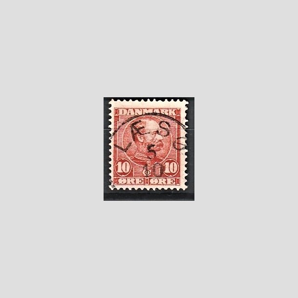 FRIMRKER DANMARK | 1904-05 - AFA 47 - Chr. IX 10 re rd - Lux Stemplet "LS"