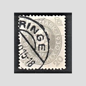 FRIMRKER DANMARK | 1930 - AFA 191 - Chr. X 60 r 20 re gr - Lux Stemplet 