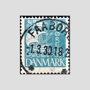 FRIM�RKER DANMARK | 1927 - AFA 171 - Karavel 25 �re bl� - Lux Stemplet 