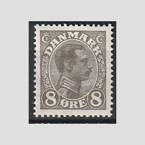 FRIMRKER DANMARK | 1918-20 - AFA 099 - Chr. X 8 re gr - Ubrugt