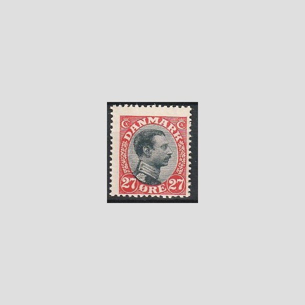 FRIMRKER DANMARK | 1918-20 - AFA 102 - Chr. X 27 re rd/sort - Ubrugt