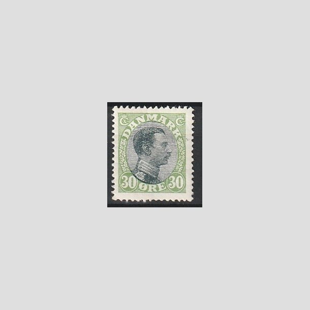 FRIMRKER DANMARK | 1918-20 - AFA 103 - Chr. X 30 re grn/sort - Ubrugt