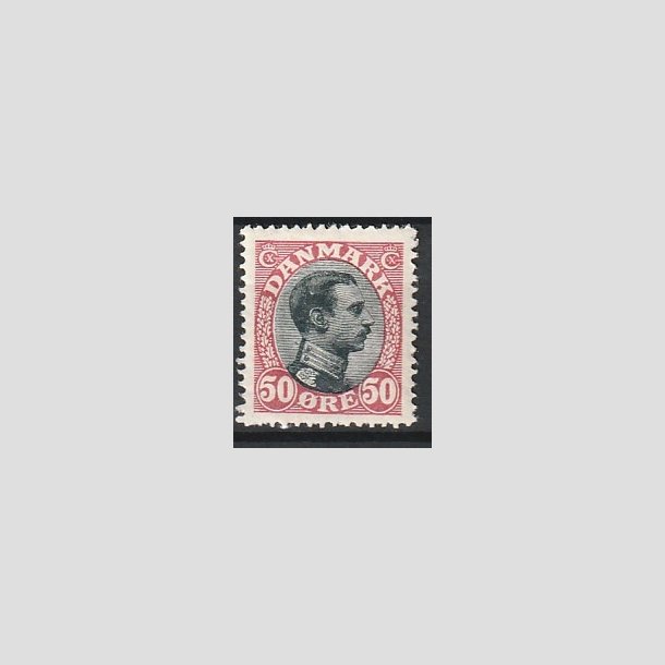 FRIMRKER DANMARK | 1918-20 - AFA 106 - Chr. X 50 re vinrd/sort - Ubrugt