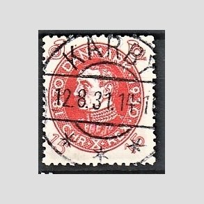 FRIMRKER DANMARK | 1930 - AFA 190 - Chr. X 60 r 15 re rd - Lux Stemplet 