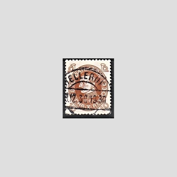 FRIMRKER DANMARK | 1930 - AFA 189 - Chr. X 60 r 10 re brun - Lux Stemplet "HELLERUP"