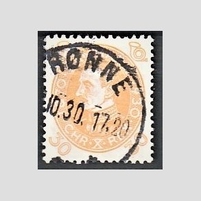 FRIMRKER DANMARK | 1930 - AFA 193 - Chr. X 60 r 30 re gul - Lux Stemplet 