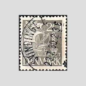 FRIM�RKER DANMARK | 1927 - AFA 170 - Karavel 20 �re gr� - Lux Stemplet 