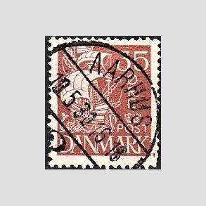 FRIM�RKER DANMARK | 1927 - AFA 173 - Karavel 35 �re brunr�d - Lux Stemplet 