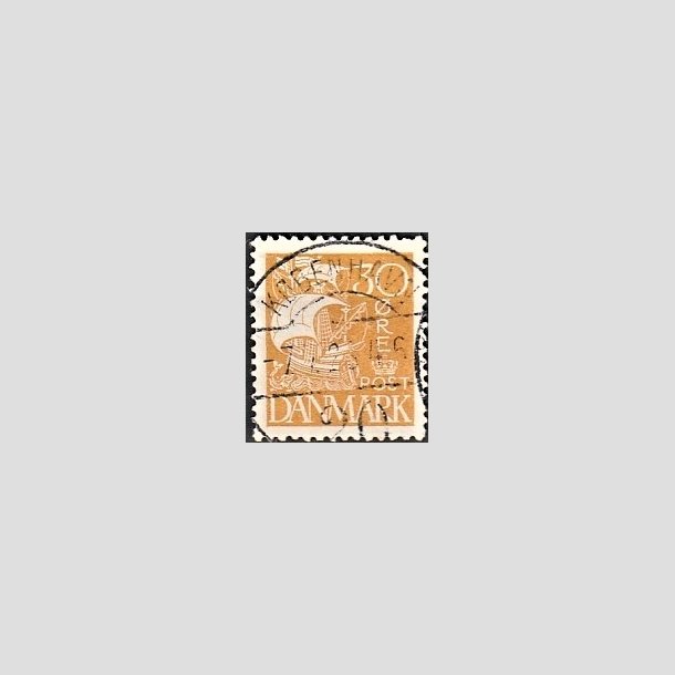 FRIMRKER DANMARK | 1927 - AFA 172 - Karavel 30 re gul - Lux Stemplet "KBENHAVN"