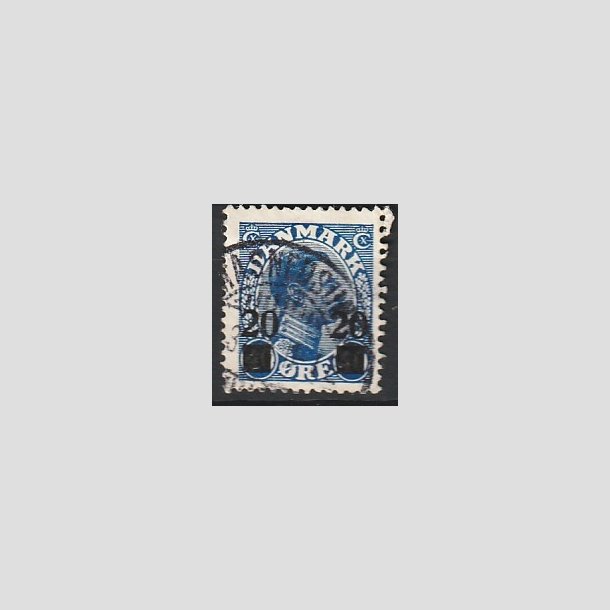FRIMRKER DANMARK | 1926 - AFA 153 - 20 20/40 re bl Chr. X provisorier - Lux Stemplet "MASNEDSUND"
