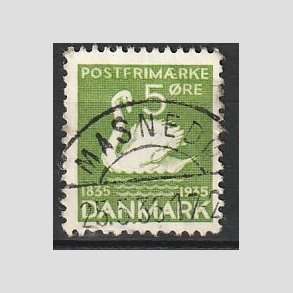 FRIM�RKER DANMARK | 1935 - AFA 223 - H. C. Andersen 5 �re gr�n - Lux Stemplet 