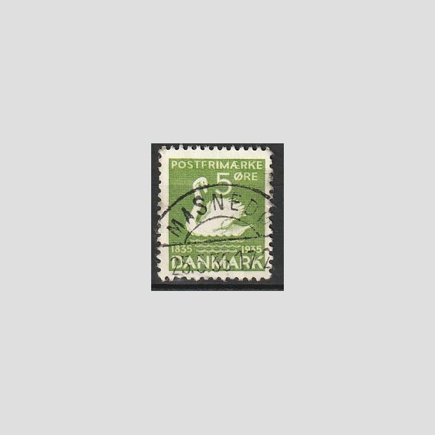 FRIMRKER DANMARK | 1935 - AFA 223 - H. C. Andersen 5 re grn - Lux Stemplet "MASNED"
