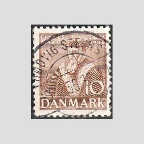 FRIM�RKER DANMARK | 1936 - AFA 231 - Reformationen 10 �re brun - Lux Stemplet 
