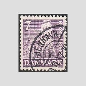 FRIM�RKER DANMARK | 1936 - AFA 230 - Reformationen 7 �re violet - Lux Stemplet 