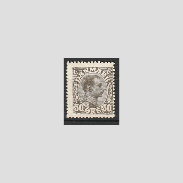 FRIMRKER DANMARK | 1921-22 - AFA 129 - Chr. X 50 re olivengr - Ubrugt