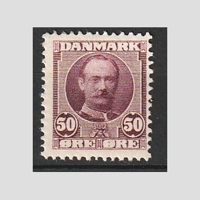 FRIM�RKER DANMARK | 1907 - AFA 58 - Frederik VIII 50 �re r�dlilla - Ubrugt