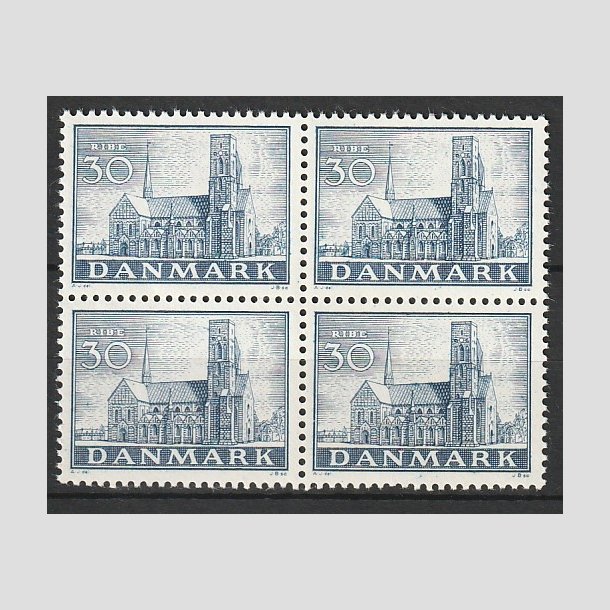 FRIMRKER DANMARK | 1936 - AFA 233 - Reformationen 30 re bl i Fire-blok - Postfrisk