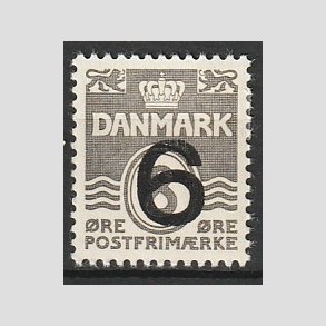 FRIMRKER DANMARK | 1940 - AFA 262a - 6/8 re type I (201) gr Provisorier - Ubrugt