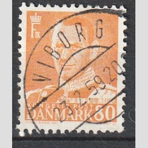 FRIMRKER DANMARK | 1952-53 - AFA 341 - Fr. IX 80 re orange - Lux Stemplet 