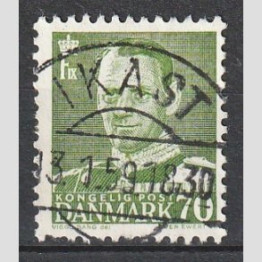 FRIMRKER DANMARK | 1950 - AFA 324 - Fr. IX 70 re mrkgrn - Lux Stemplet 