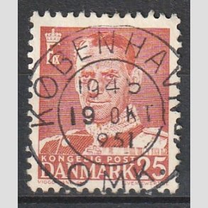 FRIMRKER DANMARK | 1950 - AFA 321 - Fr. IX 25 re rd - Lux Stemplet 