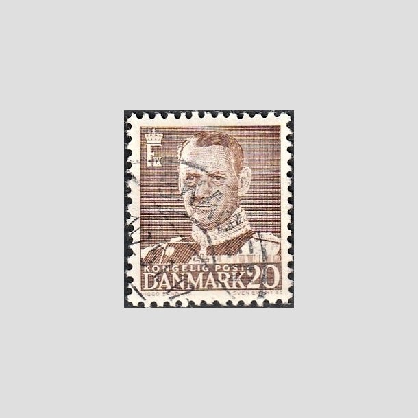 FRIMRKER DANMARK | 1950 - AFA 320 - Fr. IX 20 re brun - Lux Stemplet "SKAGEN"