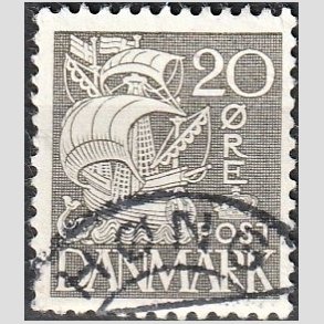 FRIM�RKER DANMARK | 1933 - AFA 204 - Karavel 20 �re gr� Type I - Lux Stemplet 