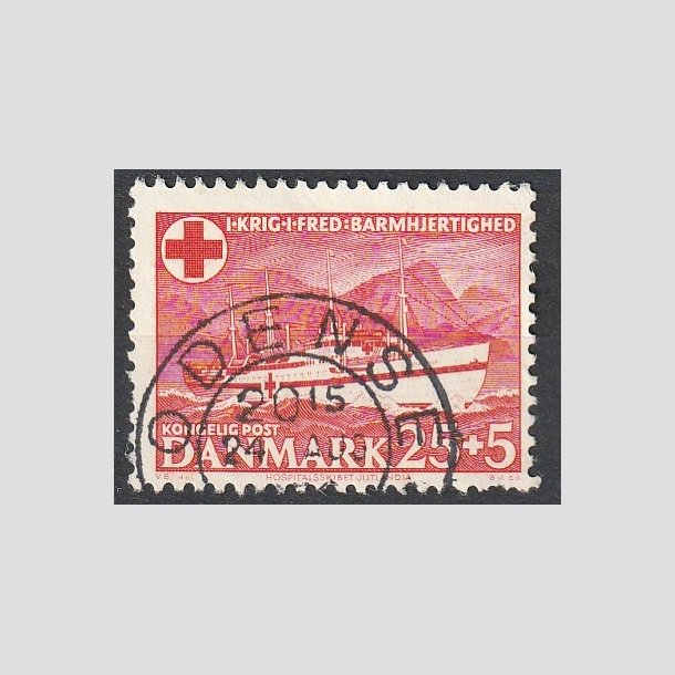 FRIMRKER DANMARK | 1951 - AFA 333 - Jutlandia 25 + 5 re rd - Lux Stemplet "ODENSE"