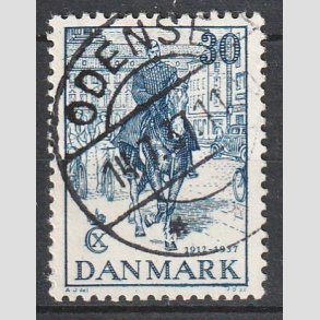 FRIM�RKER DANMARK | 1937 - AFA 242 - Chr. X 25 �re jubil�um 30 �re bl� - Lux Stemplet 