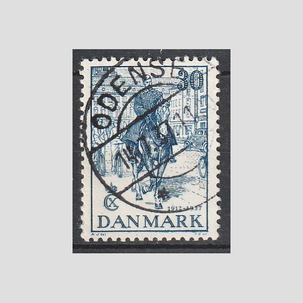 FRIMRKER DANMARK | 1937 - AFA 242 - Chr. X 25 re jubilum 30 re bl - Lux Stemplet "ODENSE"