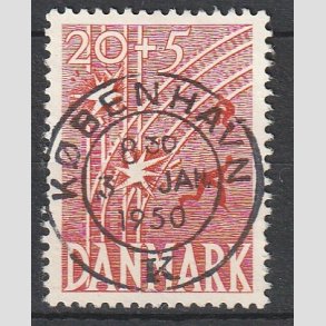 FRIMRKER DANMARK | 1947 - AFA 300 - Modstandsbevgelsen 20 + 5 re rd - Pragt Stemplet 