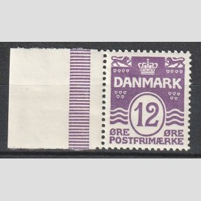 FRIMRKER DANMARK | 1926-30 - AFA 168 - Blgelinie 12 re violet - Postfrisk