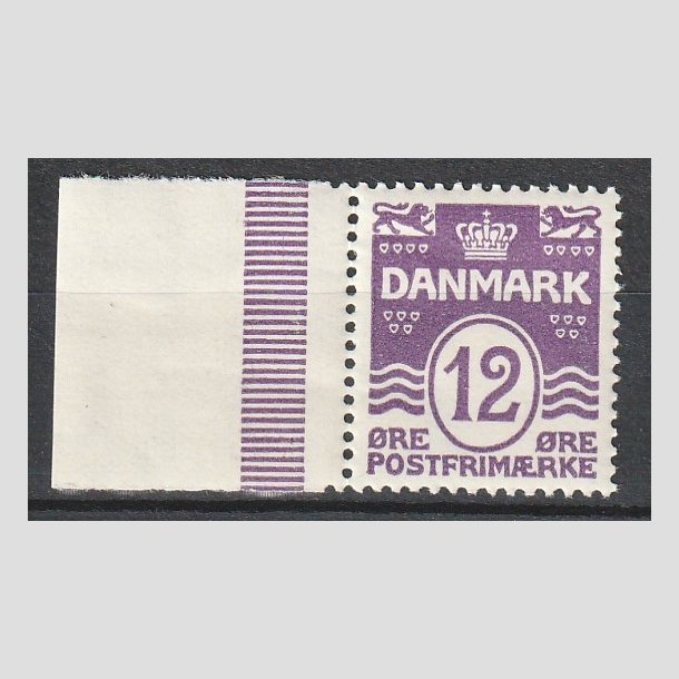 FRIMRKER DANMARK | 1926-30 - AFA 168 - Blgelinie 12 re violet - Postfrisk