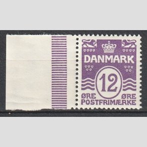 FRIMRKER DANMARK | 1926-30 - AFA 168 - Blgelinie 12 re violet - Postfrisk