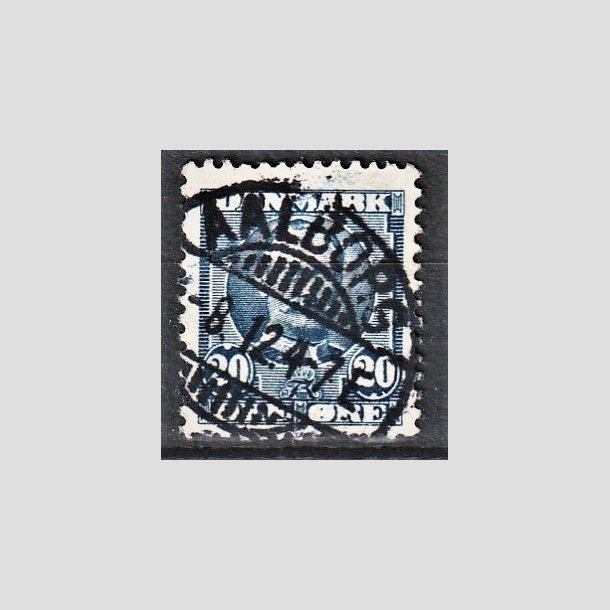 FRIMRKER DANMARK | 1907 - AFA 56 - Frederik VIII 20 re bl - Lux Stemplet "AALBORG"