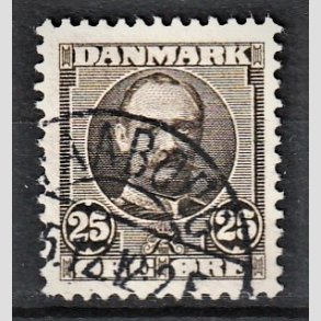 FRIM�RKER DANMARK | 1907 - AFA 57 - Frederik VIII 25 �re sepiabrun - Lux Stemplet 