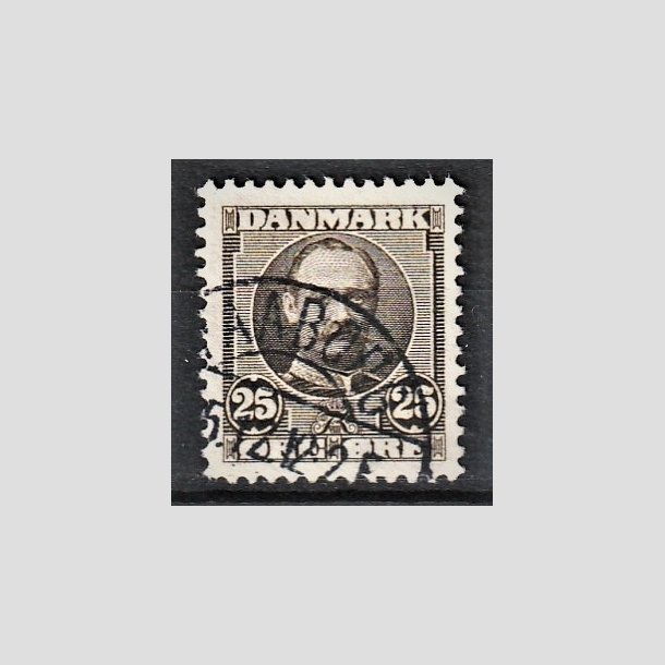 FRIMRKER DANMARK | 1907 - AFA 57 - Frederik VIII 25 re sepiabrun - Lux Stemplet "FAABORG"