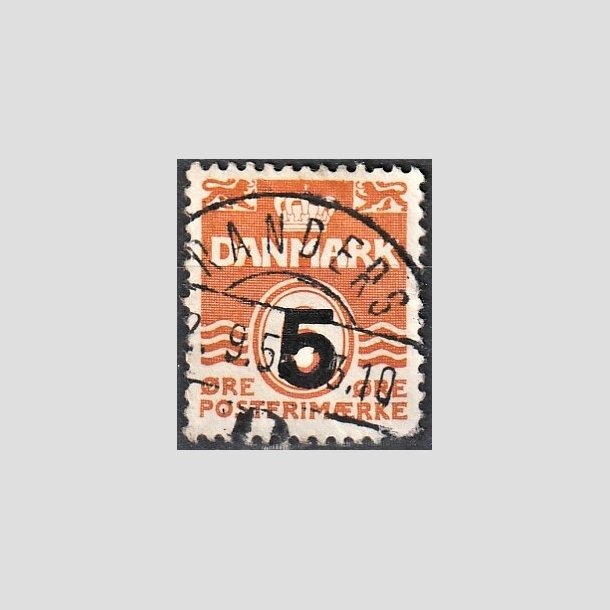 FRIMRKER DANMARK | 1955-56 - AFA 361 - 5/ 6 re orangerd Provisorier - Lux Stemplet "RANDERS"