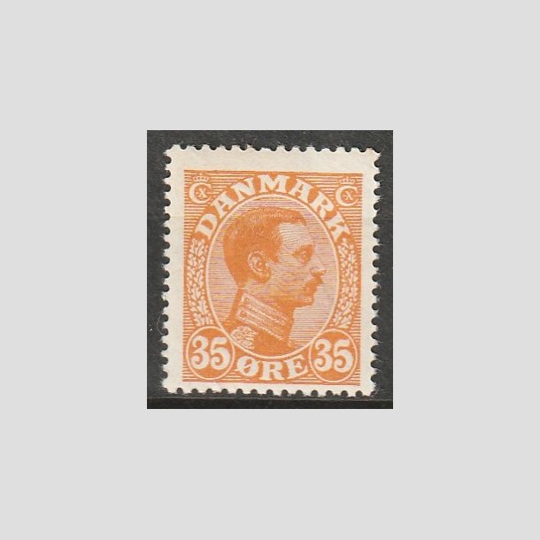 FRIMRKER DANMARK | 1913 - AFA 73 - Chr. X 35 re orange (PF) - Postfrisk