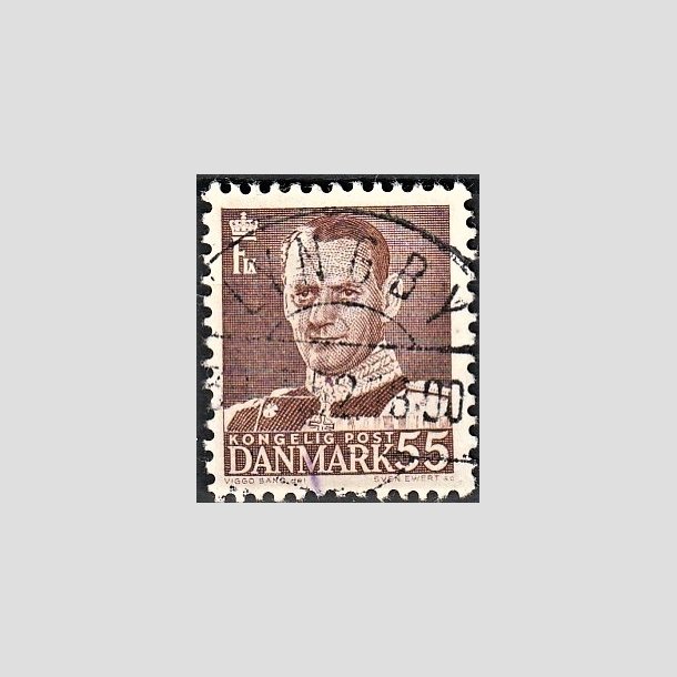 FRIMRKER DANMARK | 1951 - AFA 327 - Fr. IX 55 re brun - Lux Stemplet "LYNGBY"